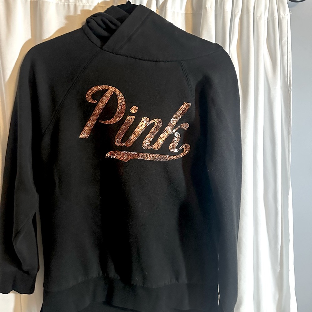 Pink hooded shirt size XS